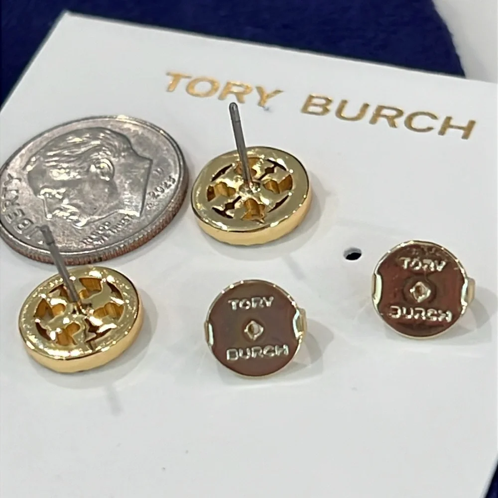 Tory Burch Gold Stud Earrings
